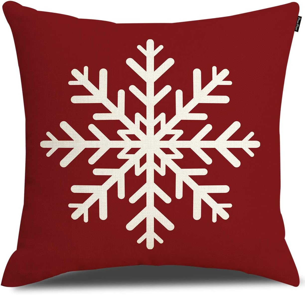 Merry Christmas Snowflake Throw Pillow Cover Cushion Case Cotton Linen Material Decorative 18" x18'' Square Pillow