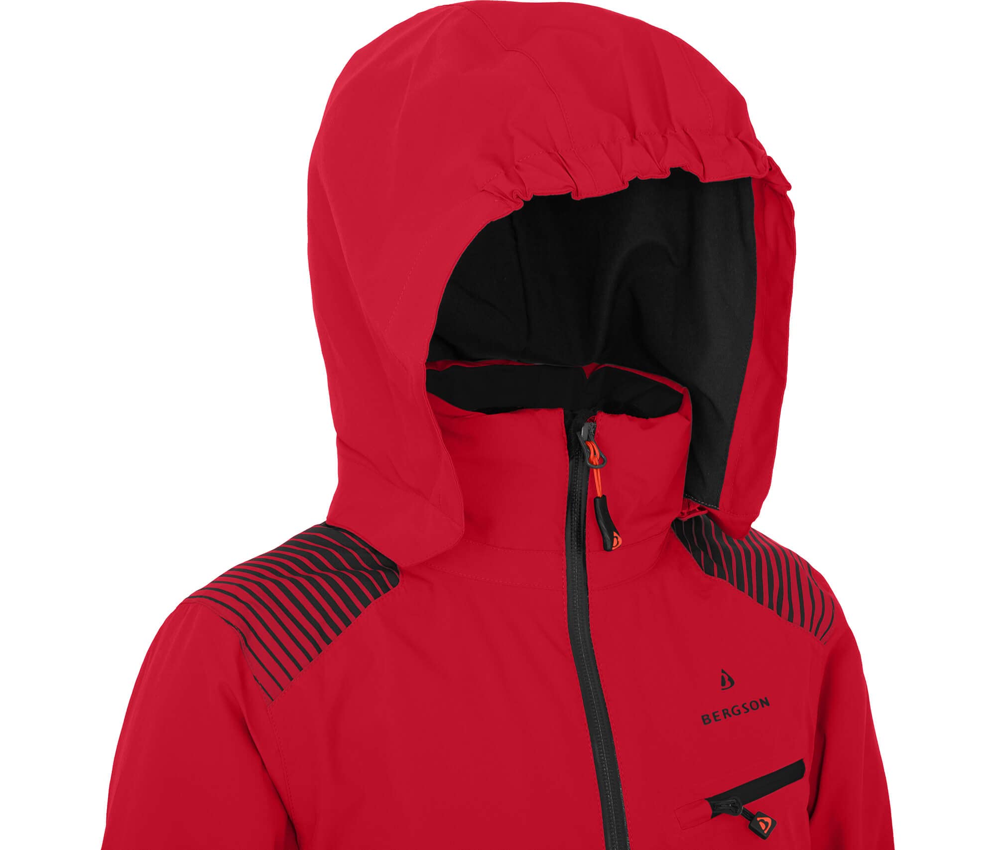 Bergson VEIKO | Kinder Skijacke - Premium Kinder-Skijacke (20.000 mm), Bielastisch für maximale Freiheit, Extra warm wattiert & wasserdicht, Höchste Atmungsaktivität (20.000 g), PFC-frei, Mit Schneef