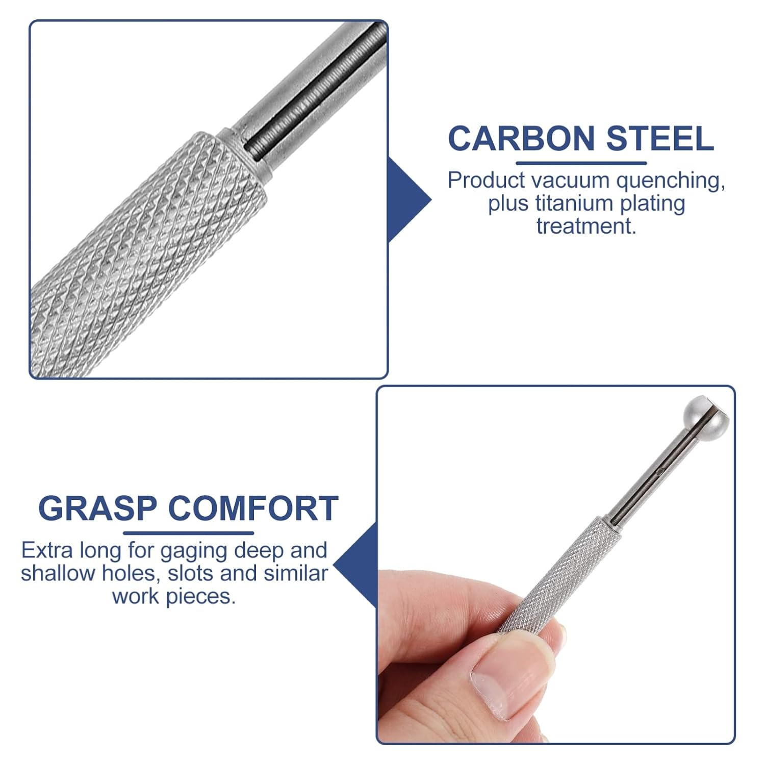 4pcs Carbon Telescoping Hole Gauge Set for Precise Internal Measurements Adjustable Manual Measuring Tools for Woodworking and Metalworking