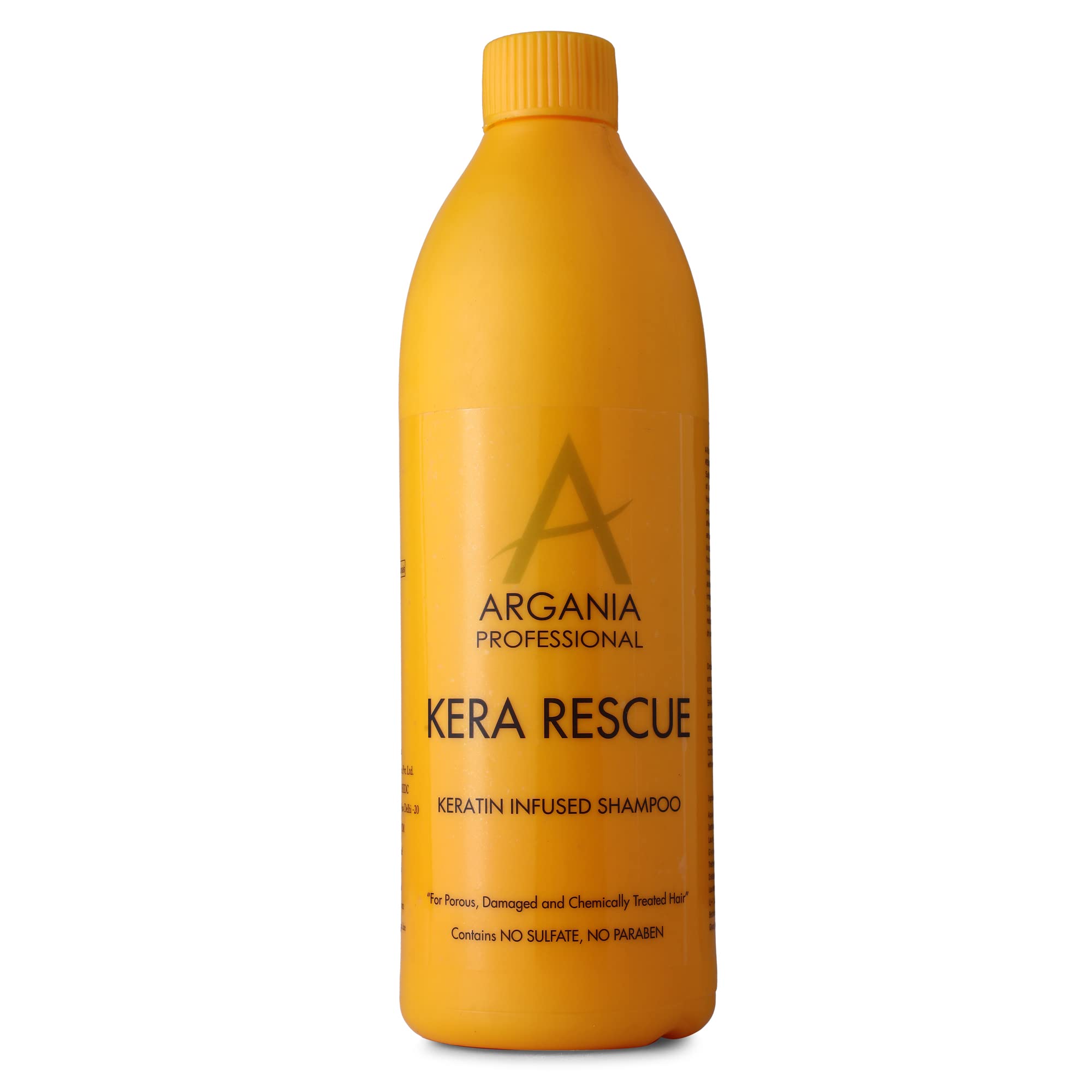 ARGANIA Kera Rescue Shampoo for Dry and Frizzy | Nourishing | Straighter and Smoother Hair (1 L)
