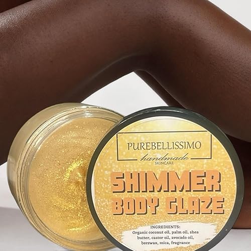 Miniatura 3 de PureBellissimo Brillo Body Glaze Butter, Brillo de larga duración hidratante corporal Luminizer Glow For Body, Body Illuminator Highlighter, Body