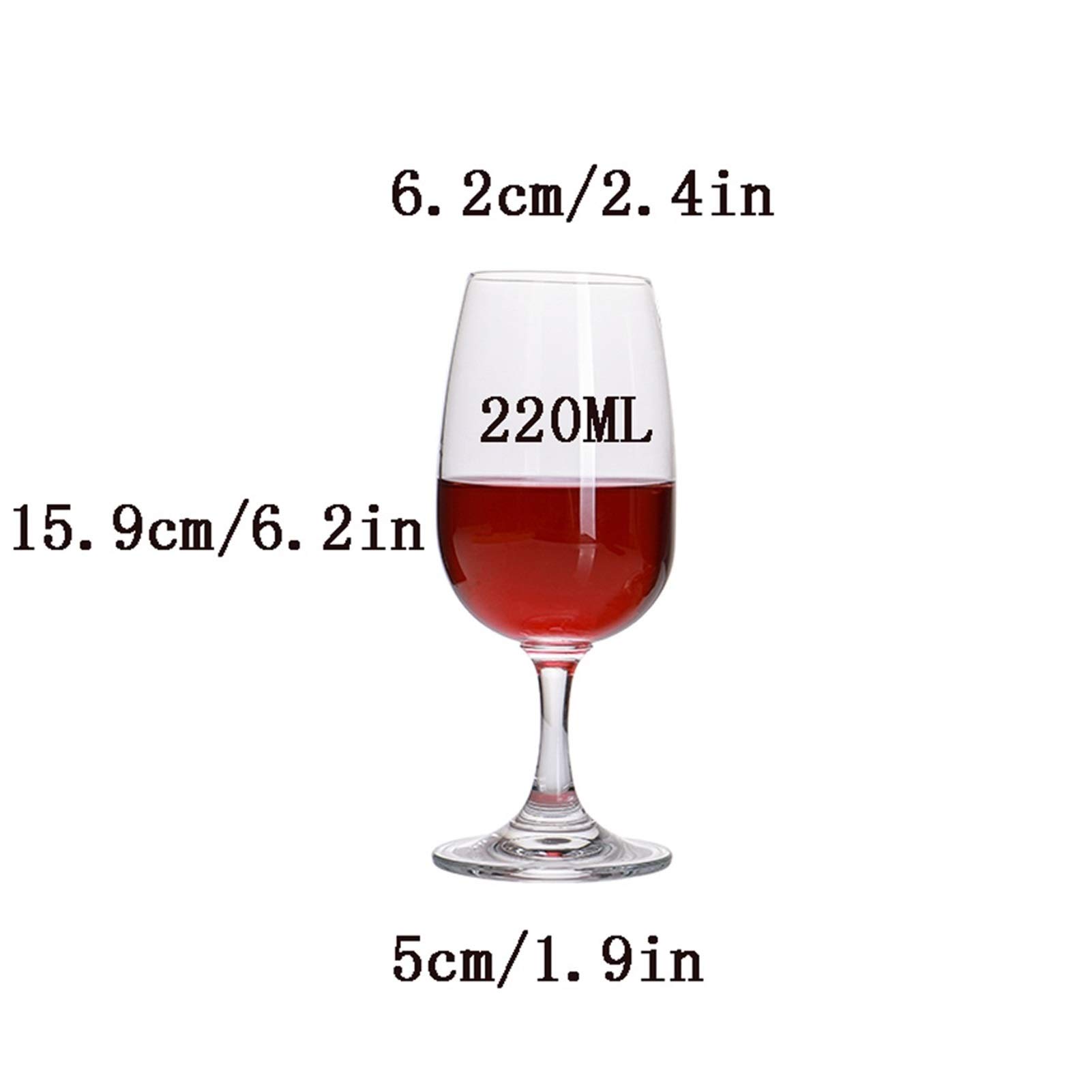 Juego de copas de vino de cristal profesional con degustación de vino, copas de champán sopladas a mano, color rojo y blanco