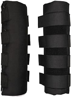 Dura-Tech Quick Wrap No Bow Leg Wraps for Horses | Size 16" | Color Black | Exceptional Leg Coverage | Versatile Use | Secure and Easy Application | Sold in Pairs