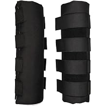 Dura-Tech Quick Wrap No Bow Leg Wraps for Horses | Size 16" | Color Black | Exceptional Leg Coverage | Versatile Use | Secure and Easy Application | Sold in Pairs