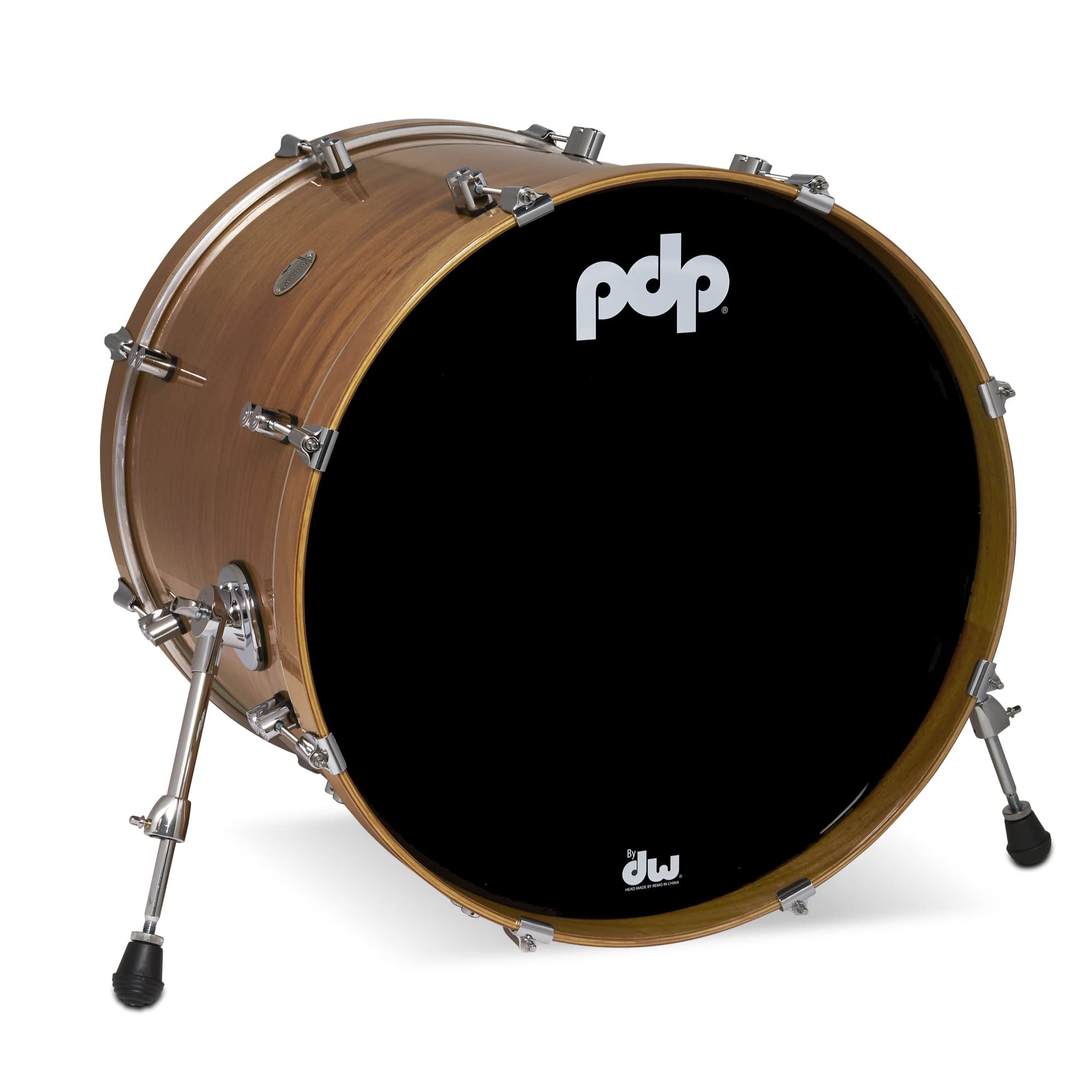 Pacific Drums Concept Maple Bass Drum, 22" x 18", Natural Honey Mahogany, Exotic
