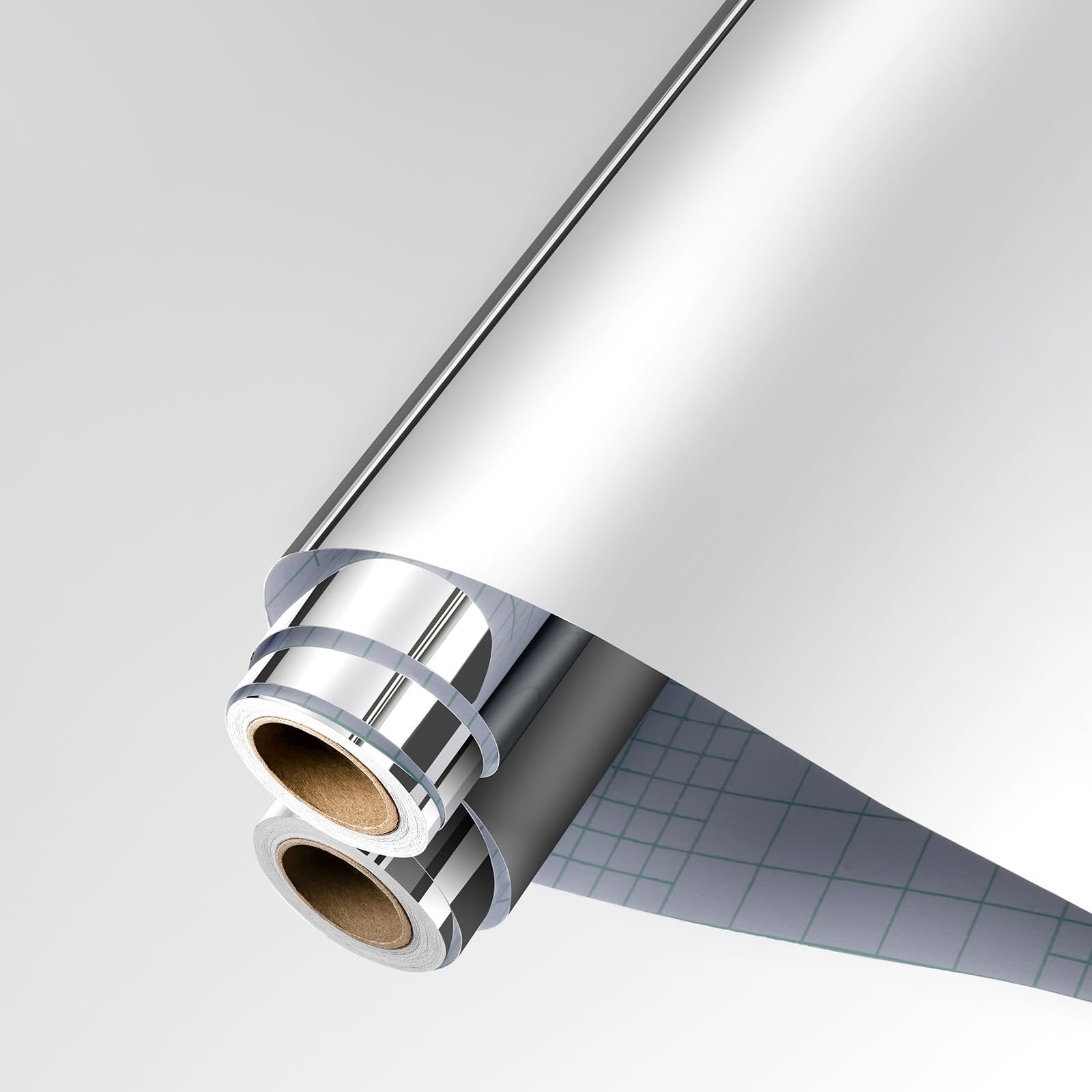 ReWallpaper Silver Self Adhesive Mirror Paper Peel and Stick