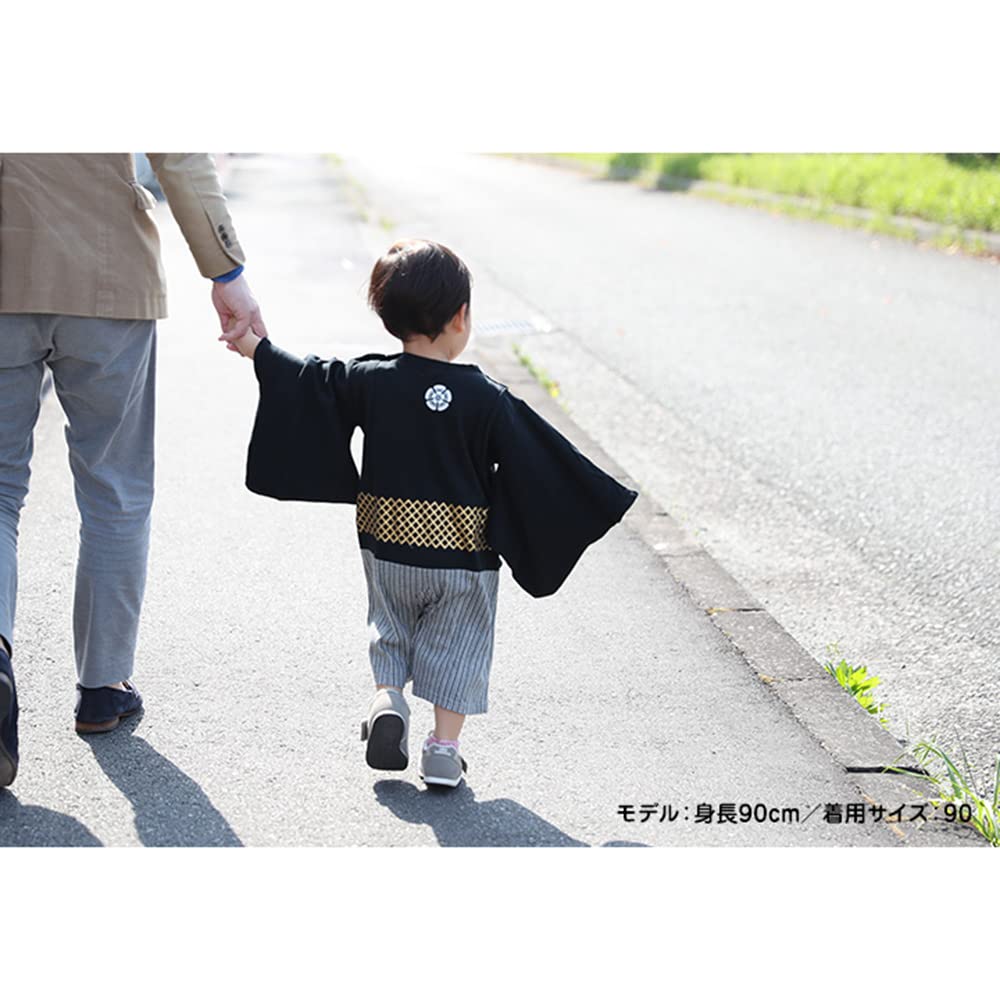 Puff 2 Kids Baby Kinder Hakama Style Coverall Strampler Jungen Kimono Stil Junge Kleinkind Strampler Japanisch Formal Geburtstag Halloween Kleid Kind Kleid