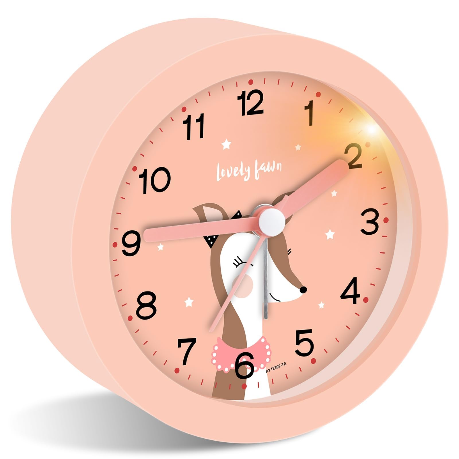 Réveil numérique sans tic-tac, horloge d'apprentissage silencieuse