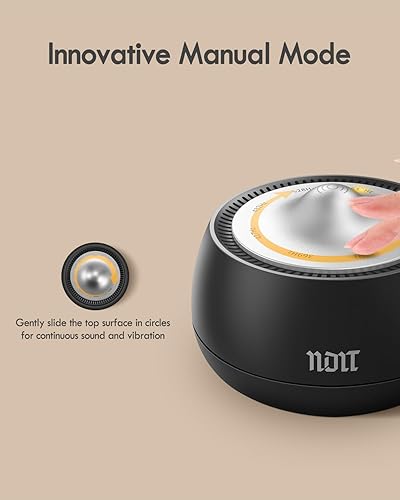 Miniatura 3 de Cuenco tibetano electrónico portátil, 8 frecuencias de curación (396-963 Hz), modo automáticomanual, vibración y temporizador, dispositivo de