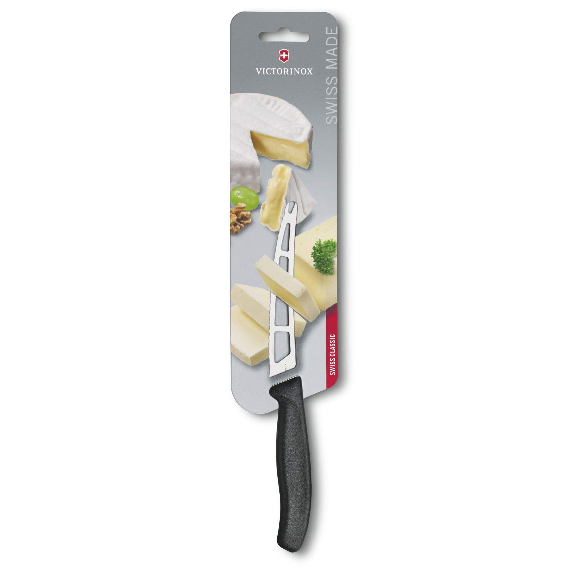 Victorinox Swiss Classic, coltello da burro con lama seghettata, lavabile in lavastoviglie, nero