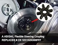 Vista 4 de Columna de dirección flexible MDPS Motor para Sonata Elantra Santa Fe Azera Veloster Kia Soul Optima Forte Cadenza reemplaza 56330-4Z000