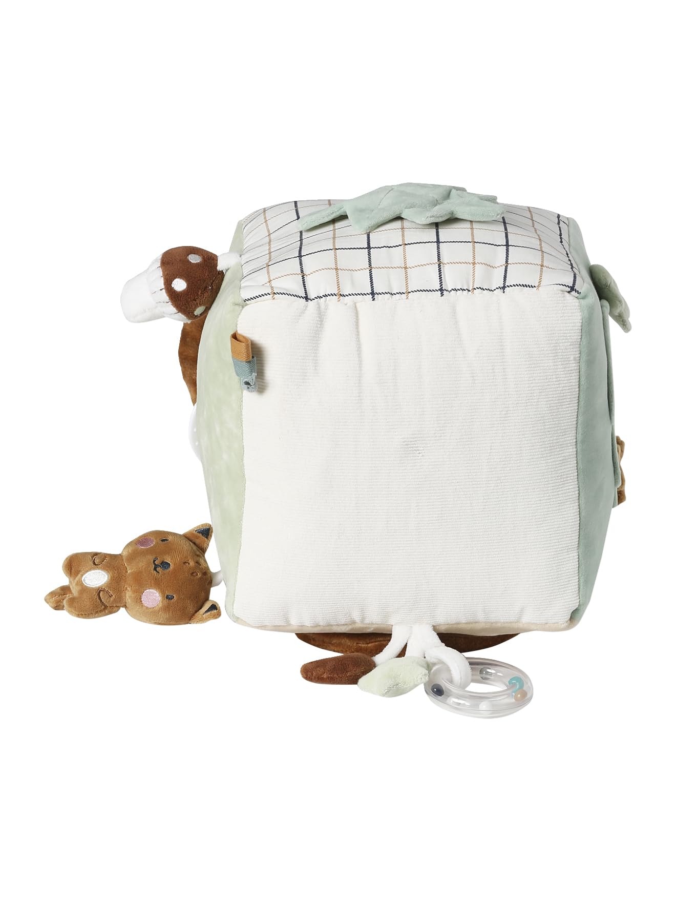 Vertbaudet Baby Activity-Stoffwürfel GRÜNER Wald braun