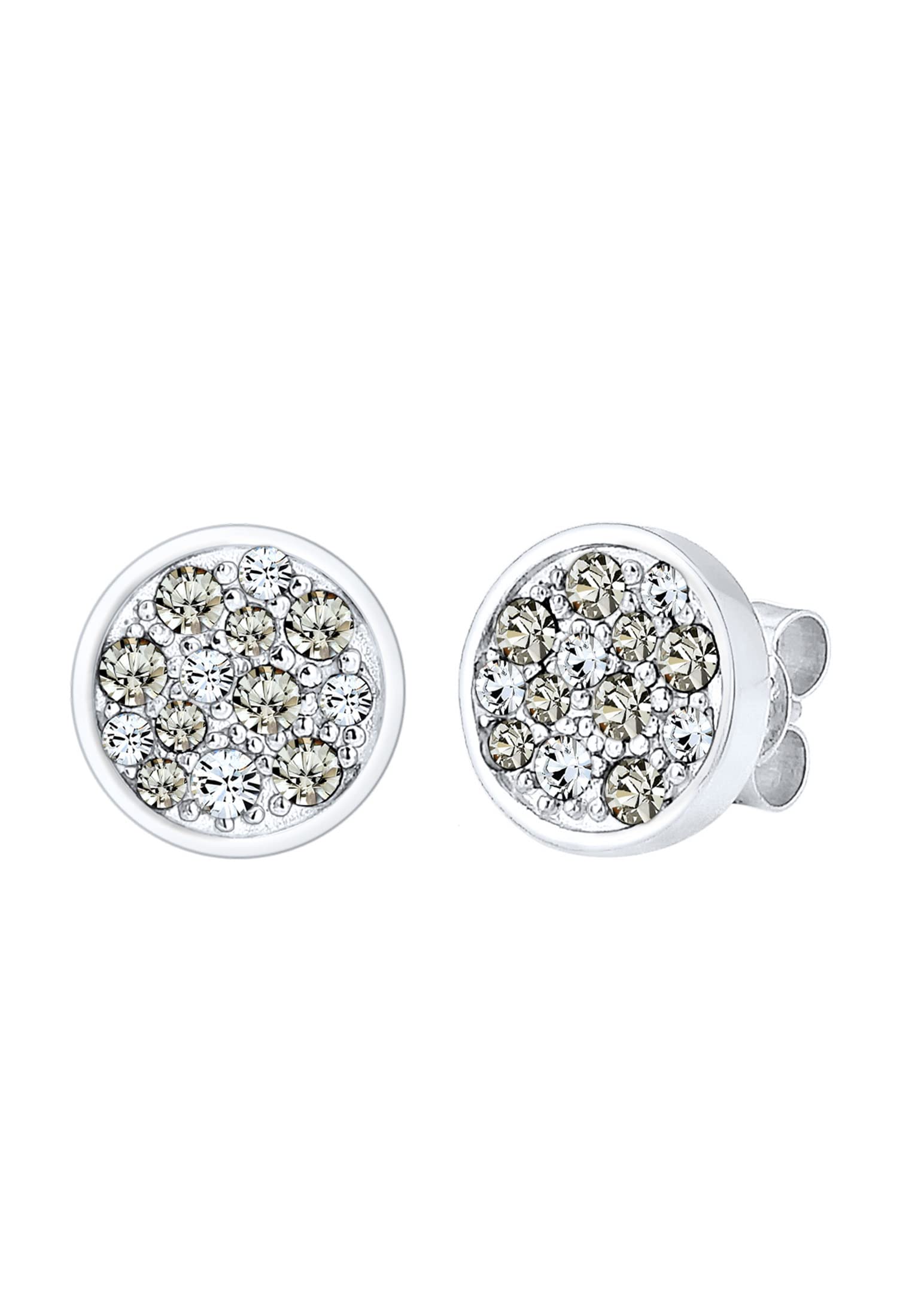 Elli Earrings Elli Earrings Circle Sparkling Crystals 925 Sterling Silver