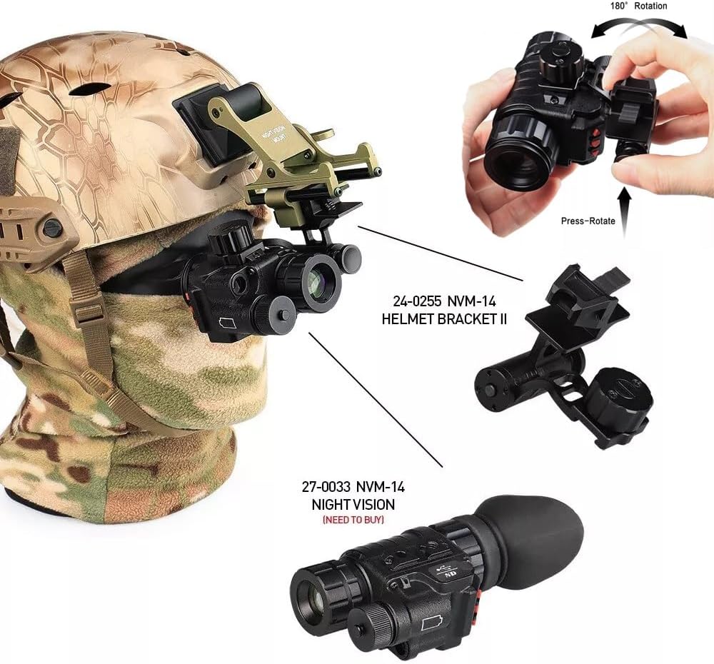 PVS-14 Night Vision Mount Dovetail J Arm NVG Mount NVM-14 NVG Mount PVS 14 Accessories Compatible with All Models of PVS-14