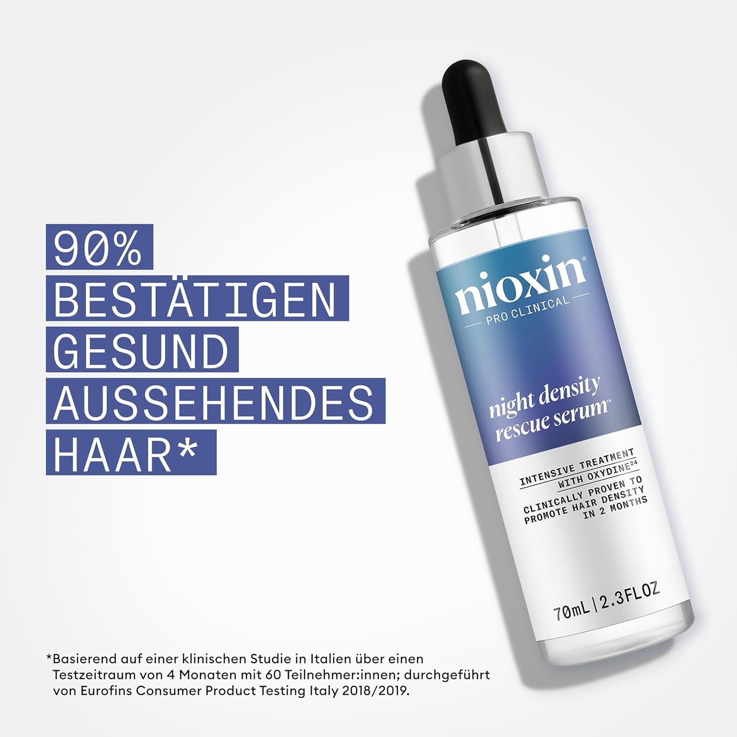 Nioxin Anti-Haarausfall Bundle - Night Density Rescue Serum (70 ml) + Anti-Haarausfall-Serum (70 ml) – Leave-in-Behandlungen zur Stärkung des Haares