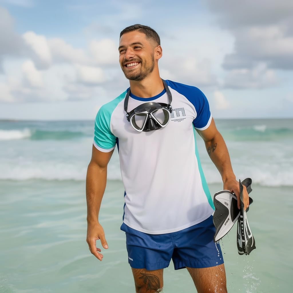 Mares Marea - Máscara de Buceo Bi-Vidrio, Volumen Reducido, Falda de Silicona Integral, Confort Doble Borde Snorkel Adulto