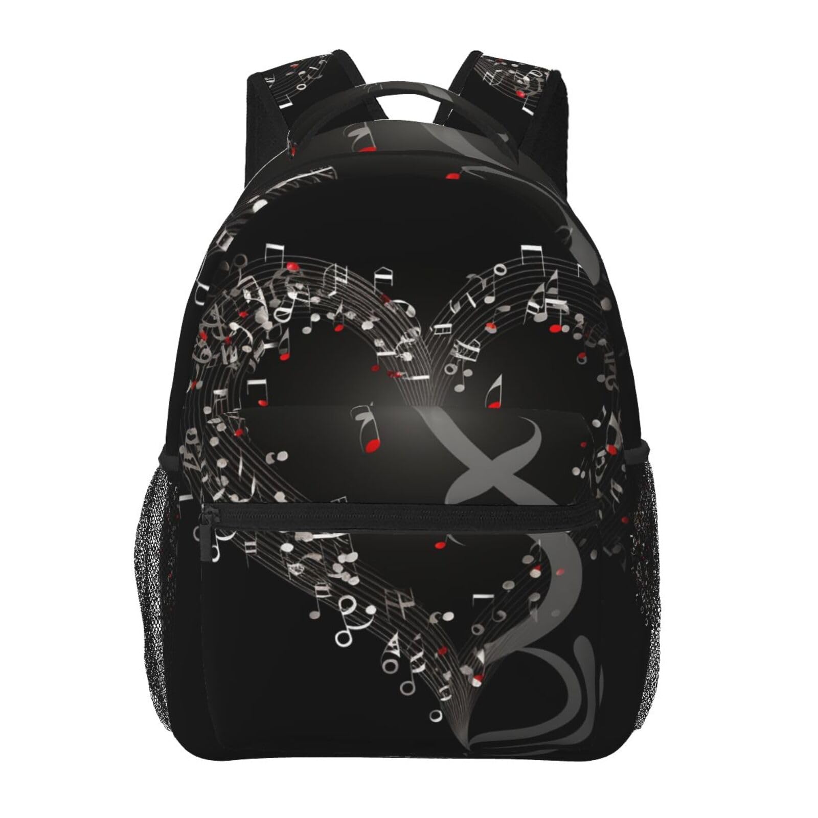 Rucksack Musiknotenherz Schultaschen Für Work