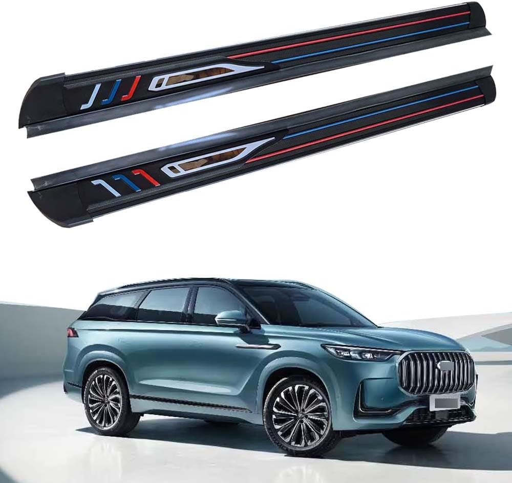 Fixed Running Boards Fits Chery JETOUR X70 X70 Plus 2023-2025 Side Step Nerf Bar Aluminium+Stainless with Mounted Brackets Accessories