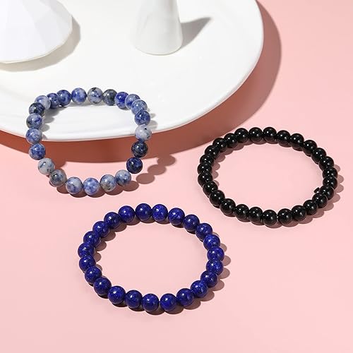 Miniatura 5 de GIEIWIW Healing Bracelet for Women Anxiety Crystal Bracelet Chakra Beaded Bracelets Calming Stretch Bracelet Rose Quartz Crystals Healing Stones