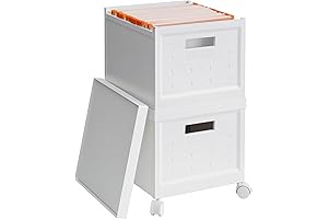 LYNCOHOME Plastic Hanging File Box