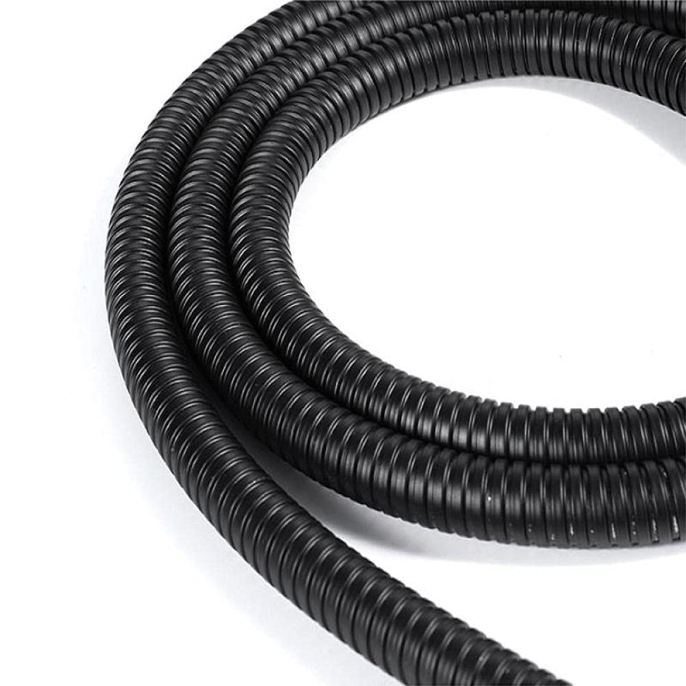 Tuyau de douche souple Noir Mat 1 m 1,5 m 2 m - Acier inoxydable - Résistant à