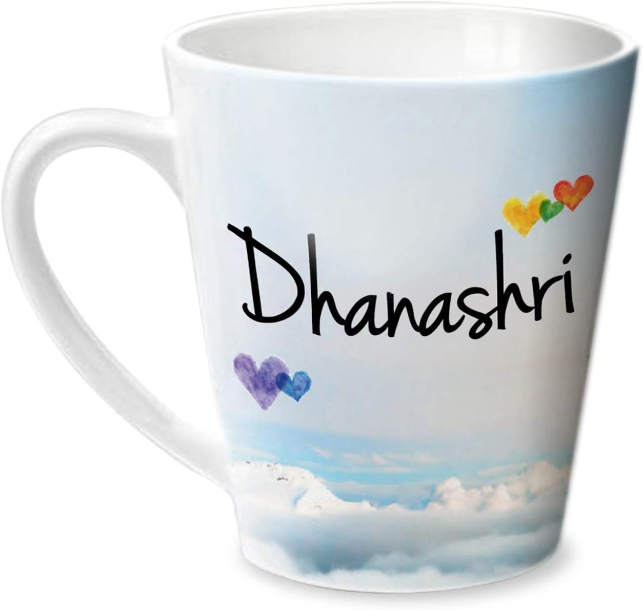 Hot Muggs® Simply Love You Dhanashri Conical Personalised Name Ceramic, 315ml, 1 Unit