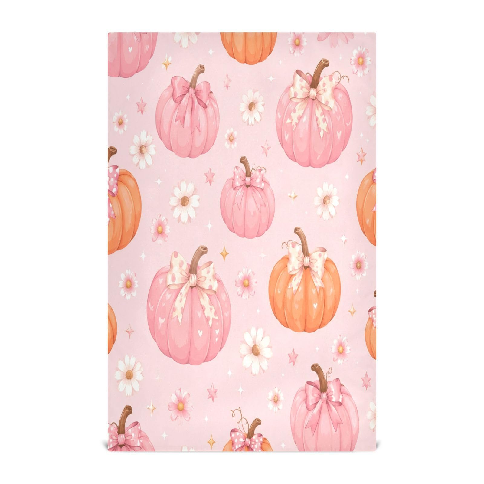 Cgiub Halloween Pumpkins Tea Towels for Kitchen 4pcs Soft Kitchen Towels Absorbent & Quick Drying Dish Cloth for Household & Cleaning, 71.1x45.7cm