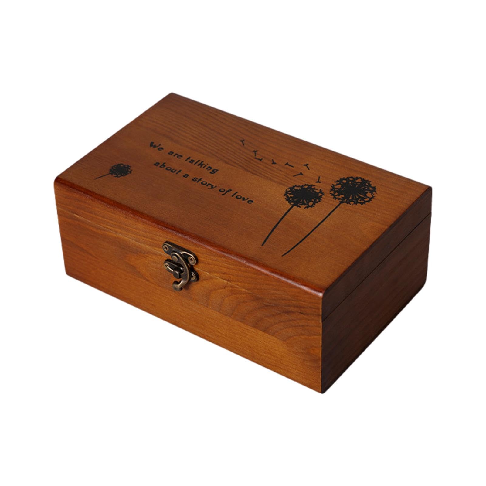 Sewing Box, Wooden Sewing Basket, Wooden Thread Box | Wooden Sewing Storage Case, Sewing Tool Box with Hinged Lid, 3 Storage Compartments Sewing Basket, Sewing Supplies for Crafts Storage