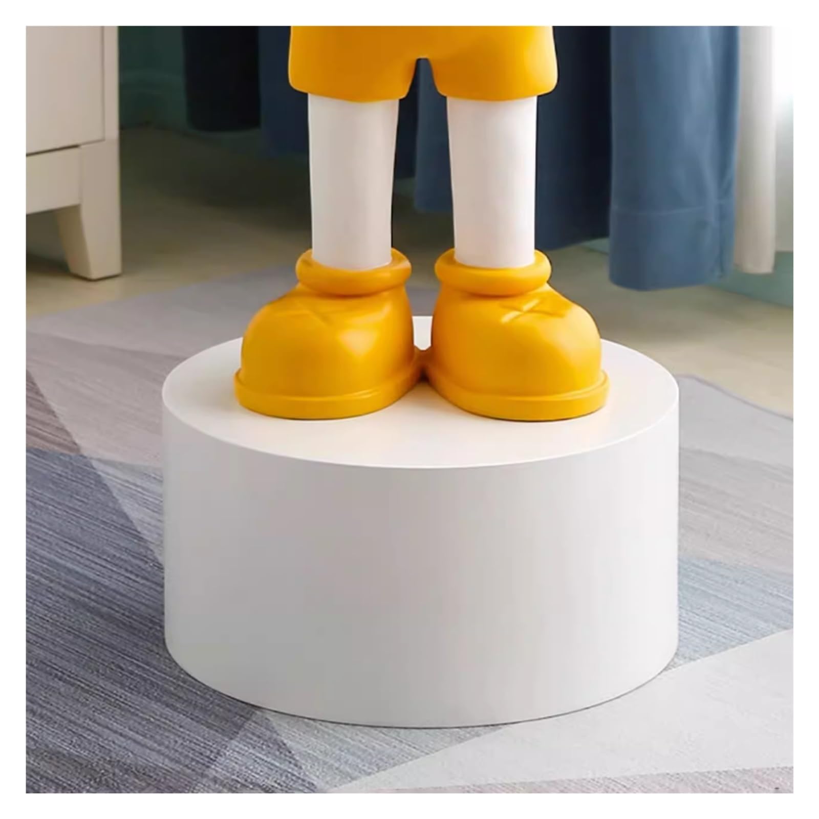 LYDBMYT Round Pedestal Stands, Clothing Store Cylinder Display Platform Base Stand, Figure Display Pedestal, Wooden Display Stand Base(50x30cm)