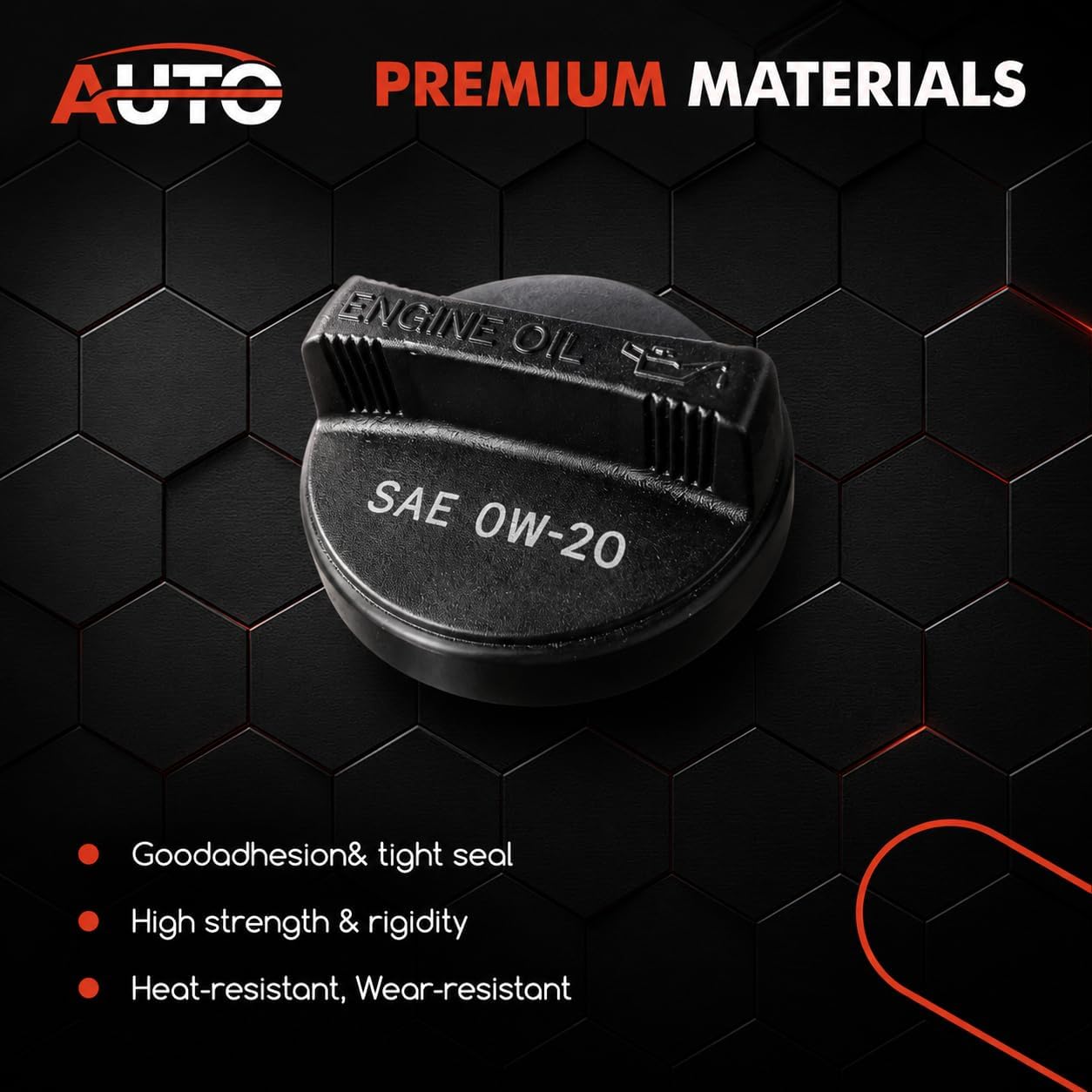Engine Oil Filler Cap For Toyota Lexus | 12180-0P021 Compatible with Toyota Camry Corolla RAV4 Highlander Prius Sienna, Compatible with Lexus ES350 RX350 IS350