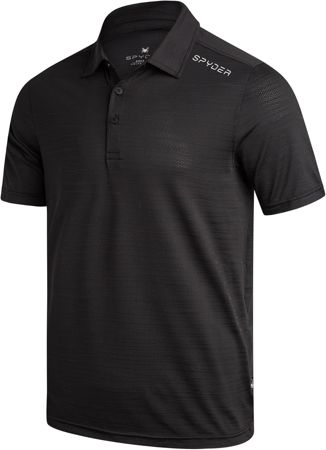 Spyder Mens Golf Shirts - Lightweight Moisture-Wicking Athletic Performance Collared Short Sleeve Polo Shirts for Men
