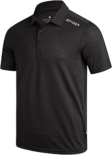 Mens Polo Shirt - Moisture-Wicking Short Sleeve Athletic Performance Collared Golf Shirt for Men (S-XL)