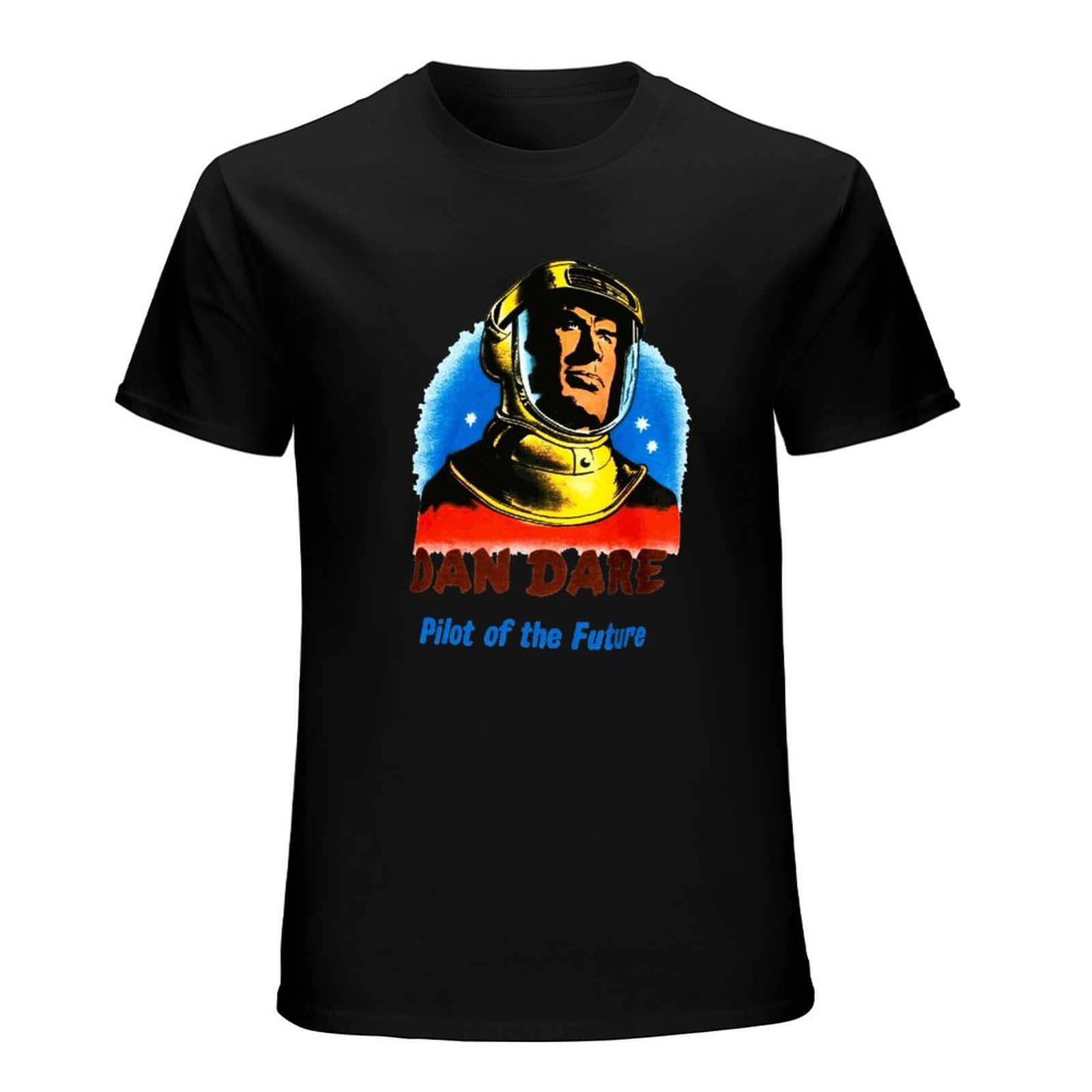 Huachenyu Unisex Black Dan Dare Pilot Of The Future Men's T-Shirt Tee Shirt Xl