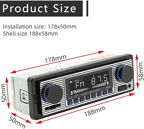Miniatura 7 de Radio de coche Bluetooth manos libres, 12 V-24 V Estéreo para automóvil DIN 1 DIN Digital Bluetooth Audio Mp3 Reproductor FMFind a Car  Audio