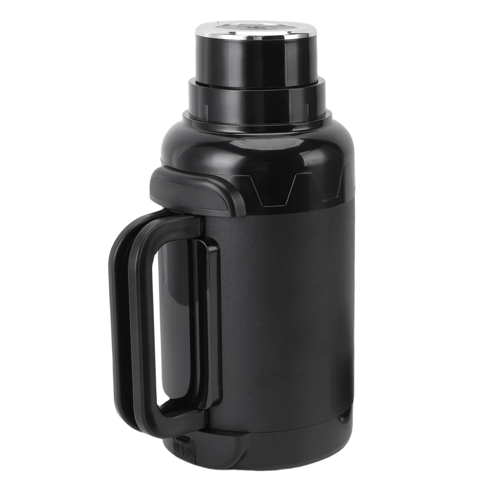 Rengue Hervidor de Coche Eléctrico 1500ml, Acero Inoxidable 304 con | Pantalla LED de Temperatura, Potencia Ajustable de 100-200W, Control Táctil, Ideal para café y té, Compatible con Camiones