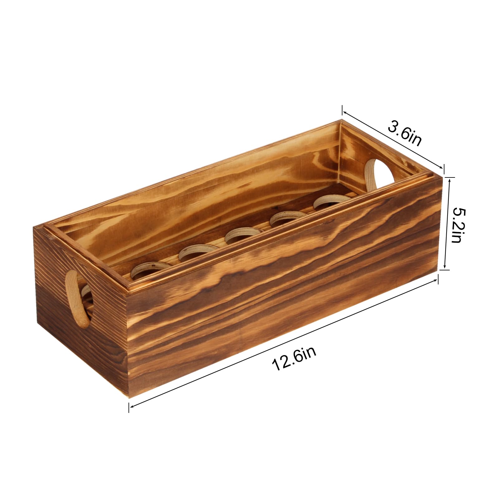 Caja de madera para 24 huevos frescos, soporte apilable para huevos con doble capa para exhibición, caja de almacenamiento de huevos rústica con asa para supermercado de Pascua, suministros de