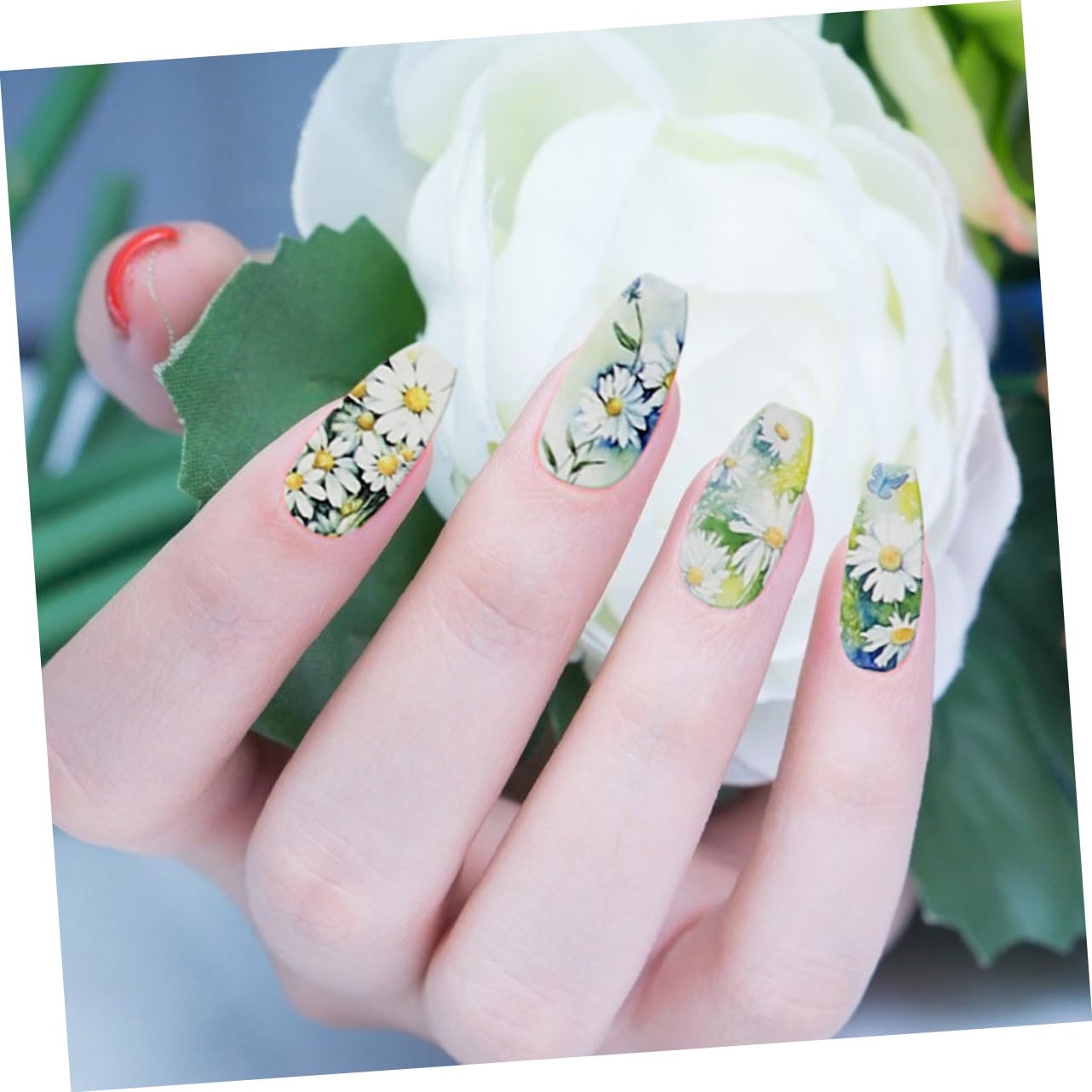 3 Set Adesivi Unghie Fiori Autoadesivi Decorazioni Nail Art Per Manicure Diy Facile Applicazione Per Principianti E Professionisti Per Quotidiana 5 Fogli*3