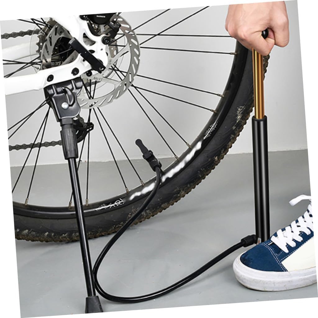 Portable Bike Pump for Road Mountain Bikes Durable High Pressure Inflator with Nozzles for Cycling Enthusiasts
