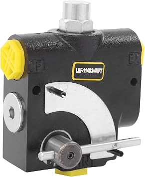 Hydraulic Adjustable Variable Flow Control Valve 0-30 GPM Hydraulic Directional Control Valve suitable for small tractors light-loading machines 3/4 NPT Port Size LKF-114