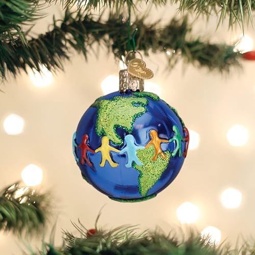 Vista 35 de Old World Christmas - Adornos de cristal soplado para árbol de Navidad, colección Espacio exterior