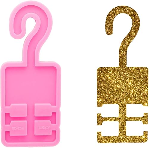 Brillante brillante DIY coche suspensión silicona resina molde gancho para arriba molde de silicona para resina epoxi fabricación de joyería molde