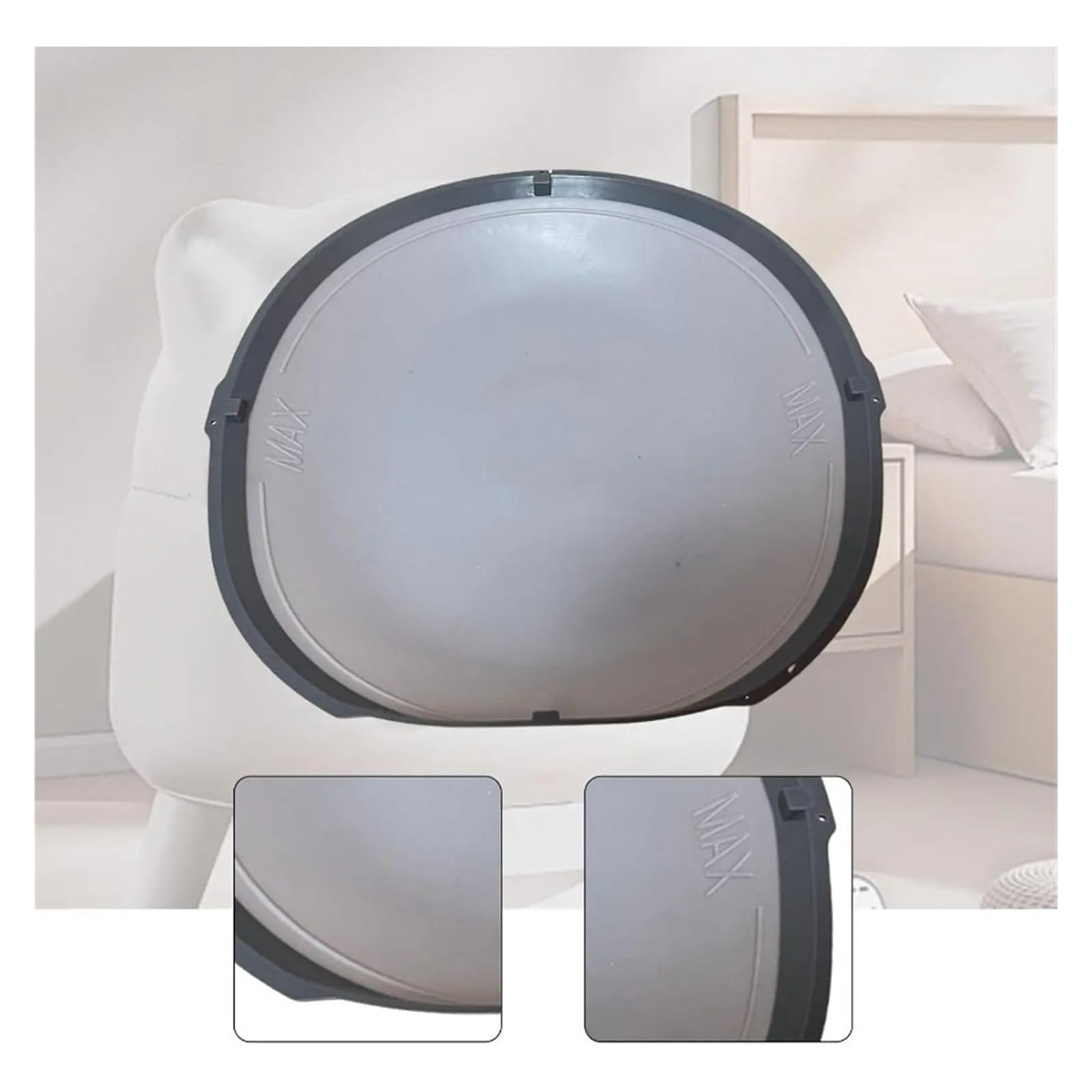 Compatible For Alfombrilla Silicona Caja Gatos Smart Toilet | Alfombrilla silicona, ajuste estable, repuesto gris, fácil limpieza