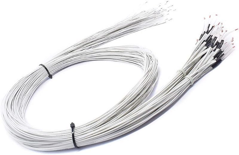 HiLetgo 10pcs 3D Printer 100K ohm NTC 3950 Thermistors Sensors with 1m Cable 3D Printers Parts for RepRap Mend Part Temperature Accessories