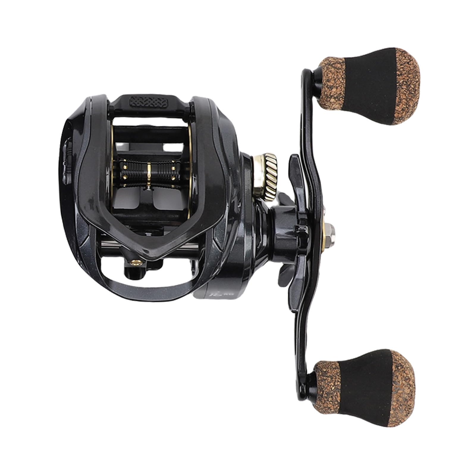 Generic Carrete Baitcasting Suave de Arrastre de 35,3 Libras con de Engranajes de Latón de Alta Resistencia para Pesca con Mano Izquierda