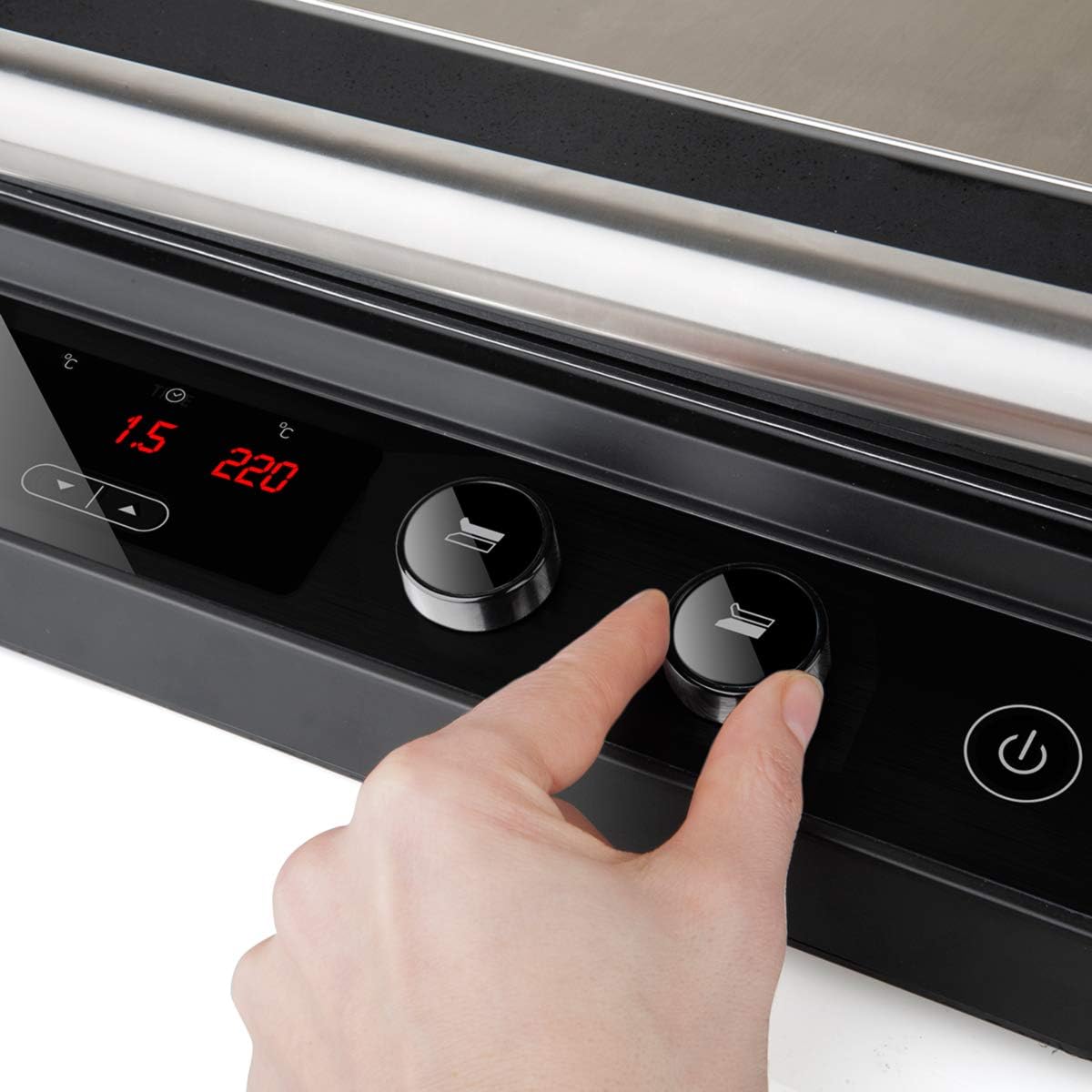 BLACK+DECKER BXGR2000E Grill Elettrico, 2000 W, Acciaio Inossidabile, Nero BLACK+DECKER BXGR2000E Grill Elettrico, 2000 W, Acciaio Inossidabile, Nero