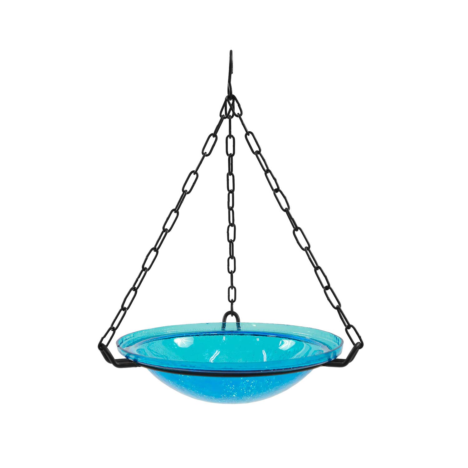 Achla Designs Crackle Glass Birdbath