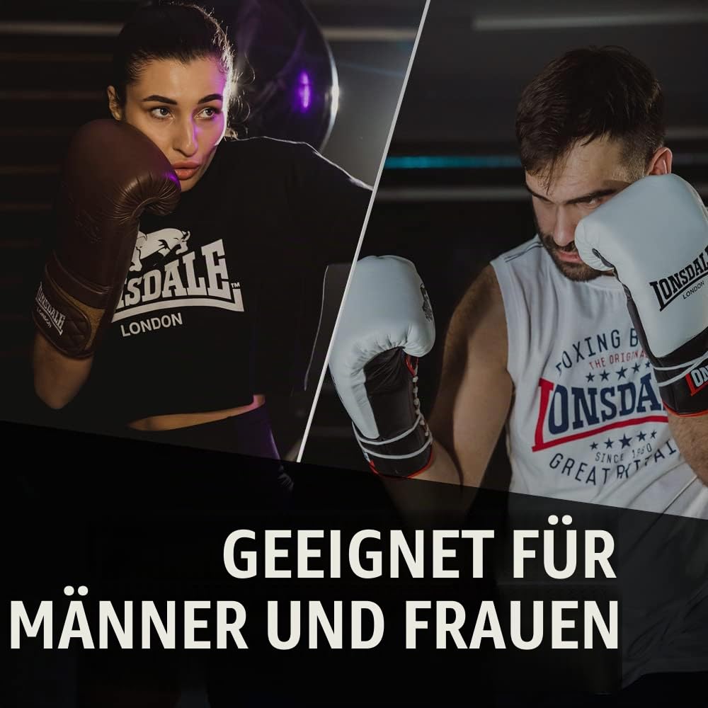 Lonsdale Boxhandschuhe aus Kunstleder ASHDON