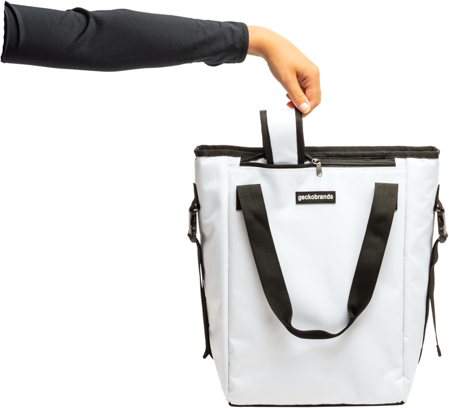 geckobrands 2 in 1 Convertible Tote and Backpack - Versatile and Durable for Travel, Gym, Beach, and Everyday Use