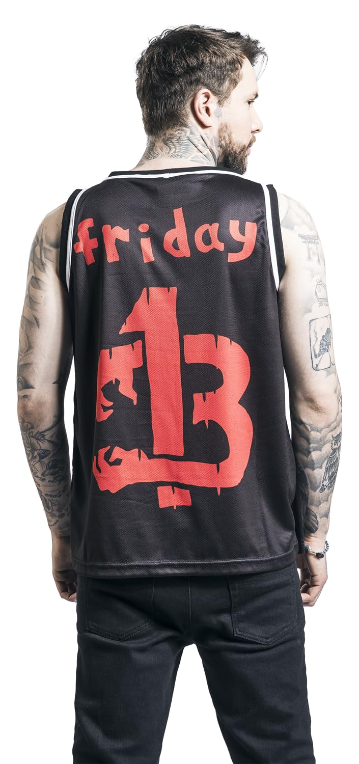 Heartless Crystal Lake Killers Unisex Canotta Sportiva nero/bianco/rosso 100% poliestere Regular