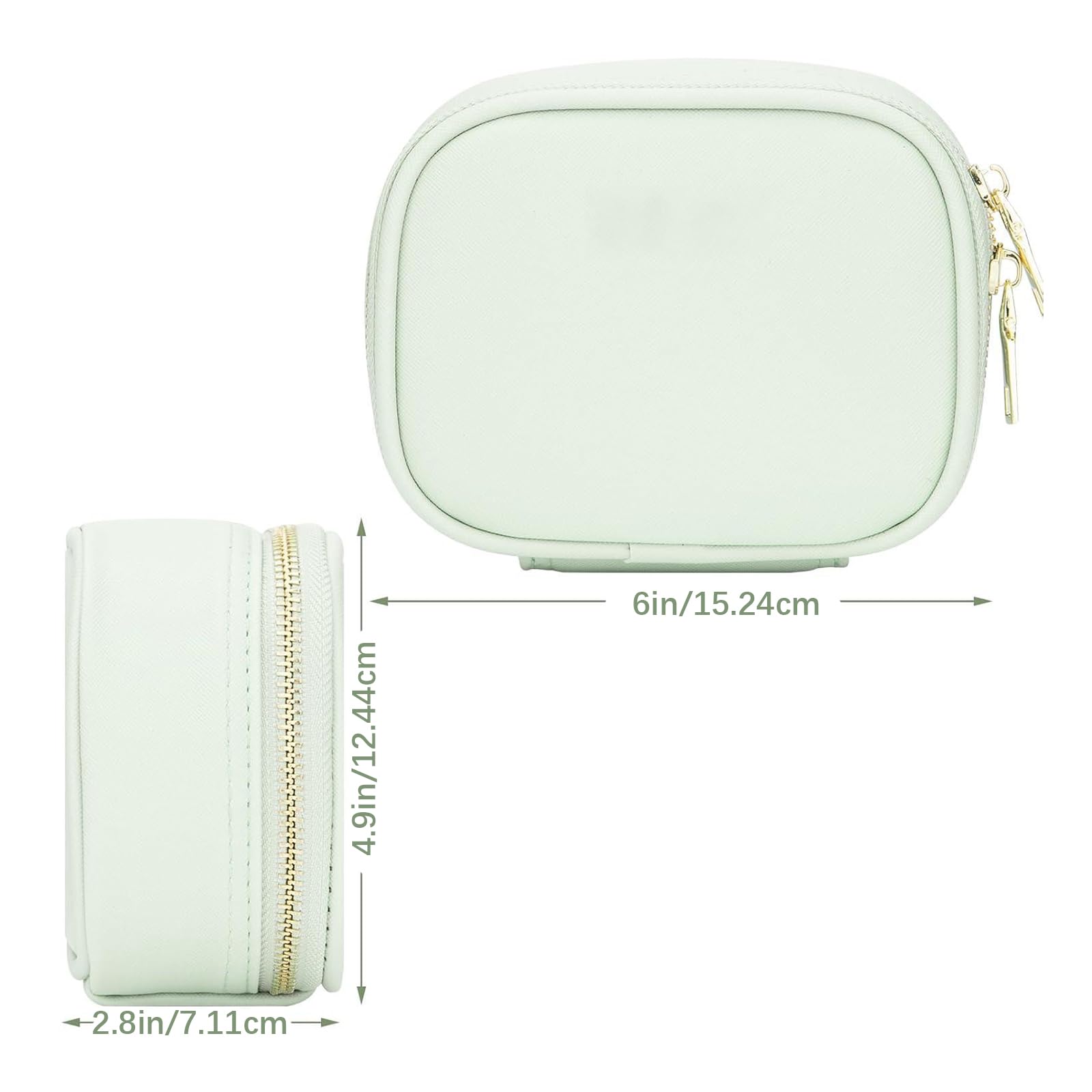 Borsa per trucco con specchio LED Borsa per organizer cosmetici portatile Custodia per trucco impermeabile borsa da toilette Donna cosmetico